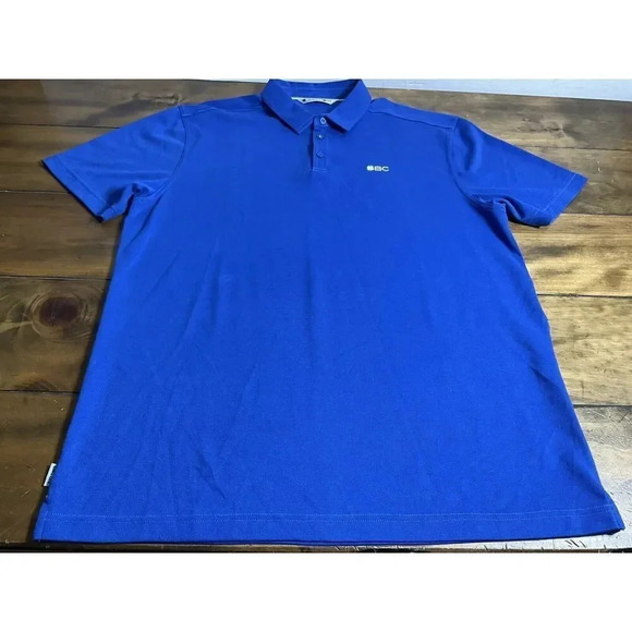 Black Clover Golf Polo Performance Stretch Size XL Blue Live Lucky - Picture 1 of 10